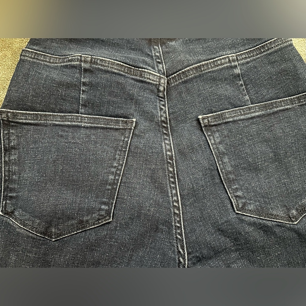 JCPenney Dark Blue Buttoned Flare Jeans - Picture 9 of 9